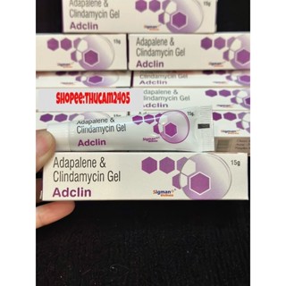 Kem chấm mụn Adclin giảm mụn Adapalene & Clindamycin Gel (15g).