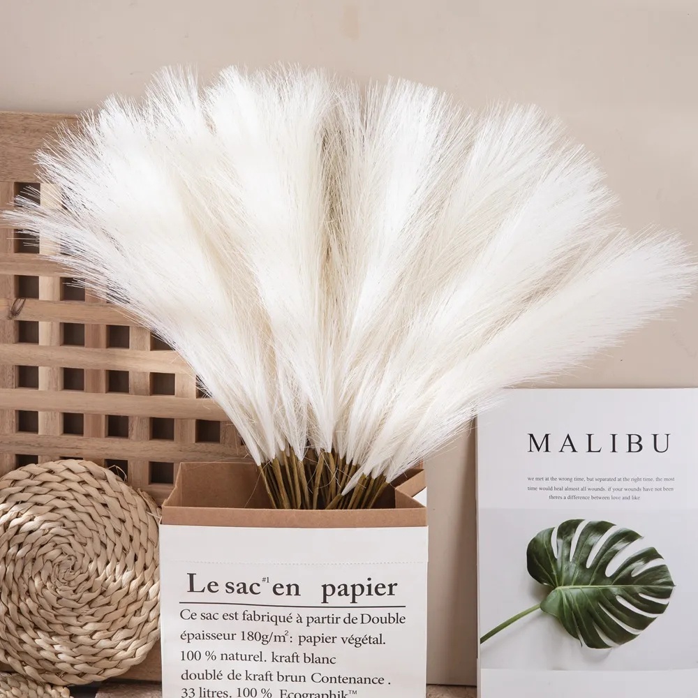 Cây Cỏ Pampas Nhân Tạo 42cm Phong Cách Boho Trang Trí Nhà Cửa / Tiệc Cưới DIY