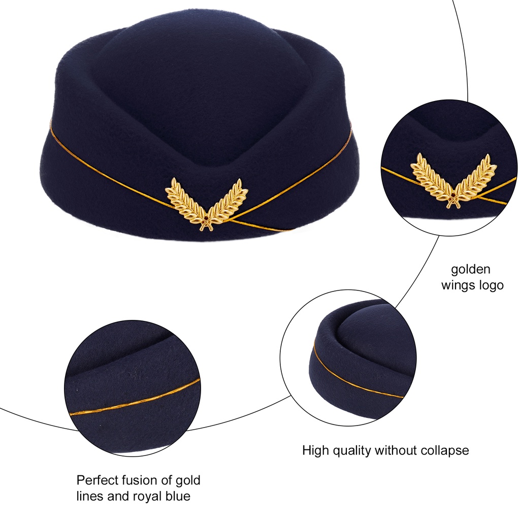 Ygt Mũ Len Tiếp Viên Hàng Không Hóa Trang Phát Nhạc Cho Nữ