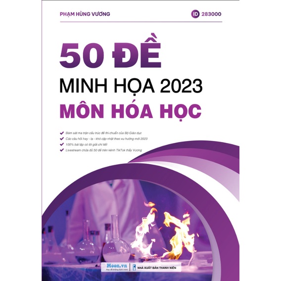 Sách Bộ đề minh hoạ môn Hoá 2023 luyện thi trắc nghiệm THPT quốc gia