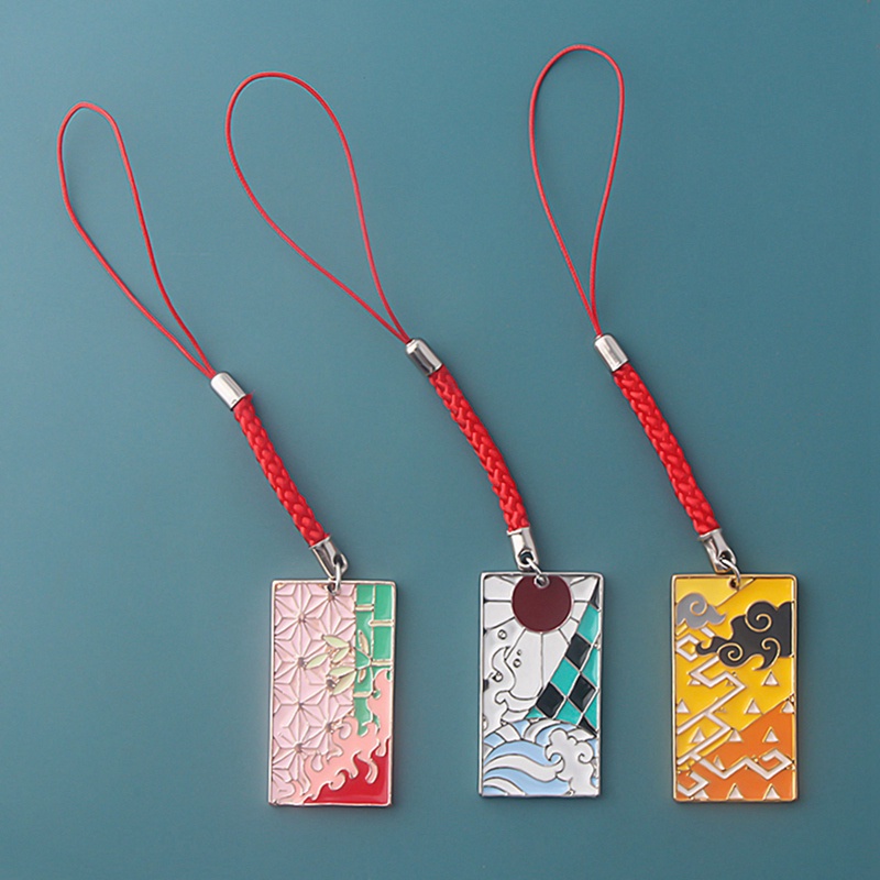 Móc Khóa Hợp Kim Họa Tiết Hoạt Hình Demon Slayer Blade Tanjiro Nezuko Ghost Kill Team