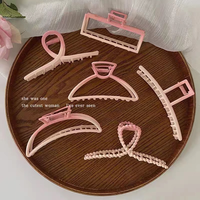 Kẹp Tóc Càng Cua Lớn Hồng Phụ Kiện Thời Trang Cho Nữ AB217