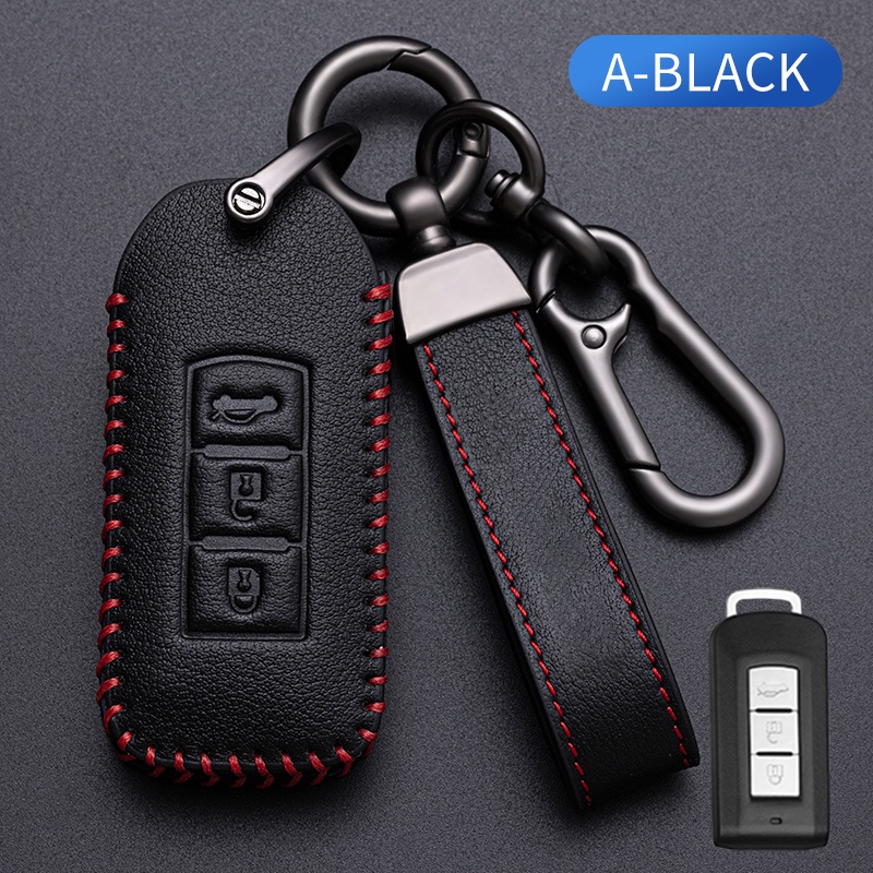 Túi Da TPU Đựng Chìa Khóa Xe Hơi Mitsubishi Outlander 3 ASX Colt Lancer 10 EX Grandis Pajero Thiết Kế 3 Nút Tự Động Thông Minh