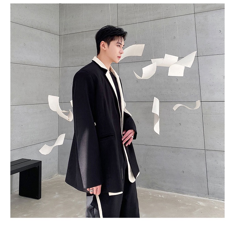 Áo Khoác Vest Hai Lớp Phong Cách Đường Phố Thời Trang Mùa Xuân Mới Cho Nam