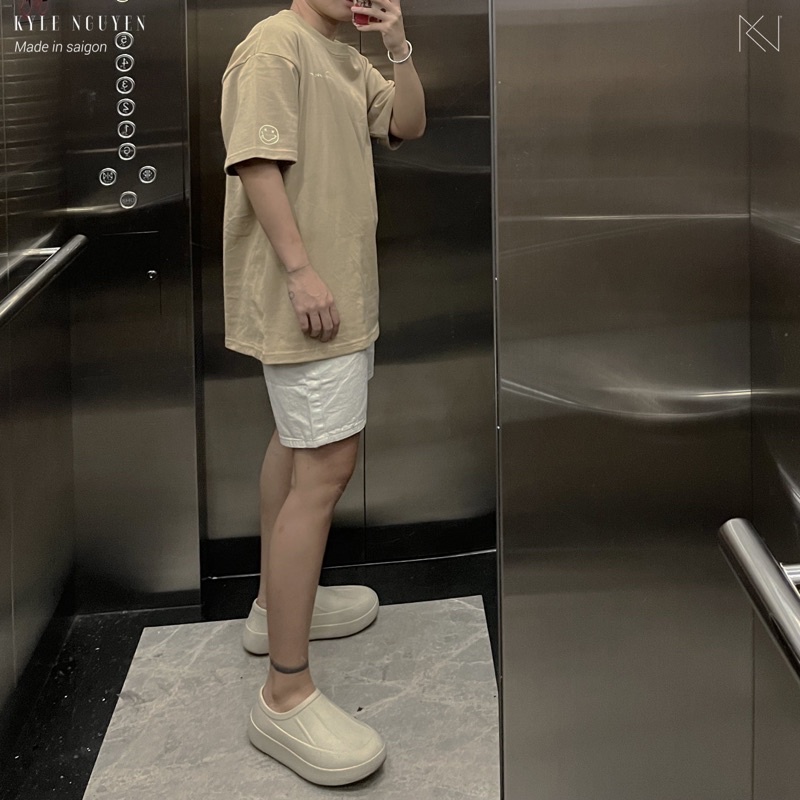 ÁO THUN COTTON OVERSIZE_ XANH RÊU & KEM _ DREAMER TEE’s KN