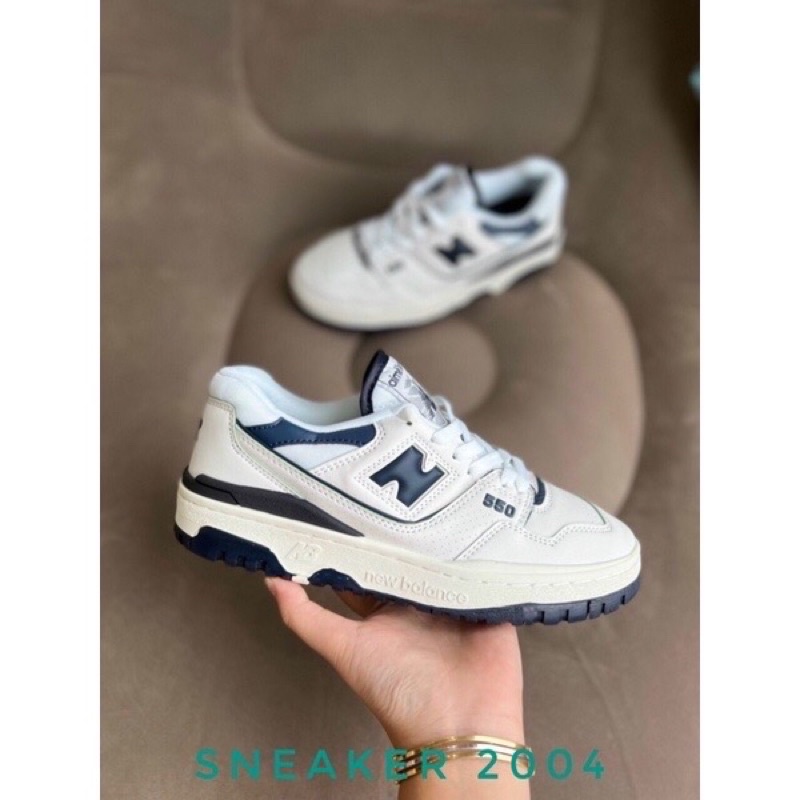 Giày sneaker Nb  550 Green (NB550 Trắng Xanh ,nb   White green-  Sneaker 2004 | Phiên bản 1:1 chuẩn.