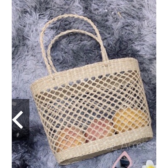 Túi xách cói thời trang đi chơi phong cách hàn quốc dễ thương, cute, túi đi học, túii cói đan móc
