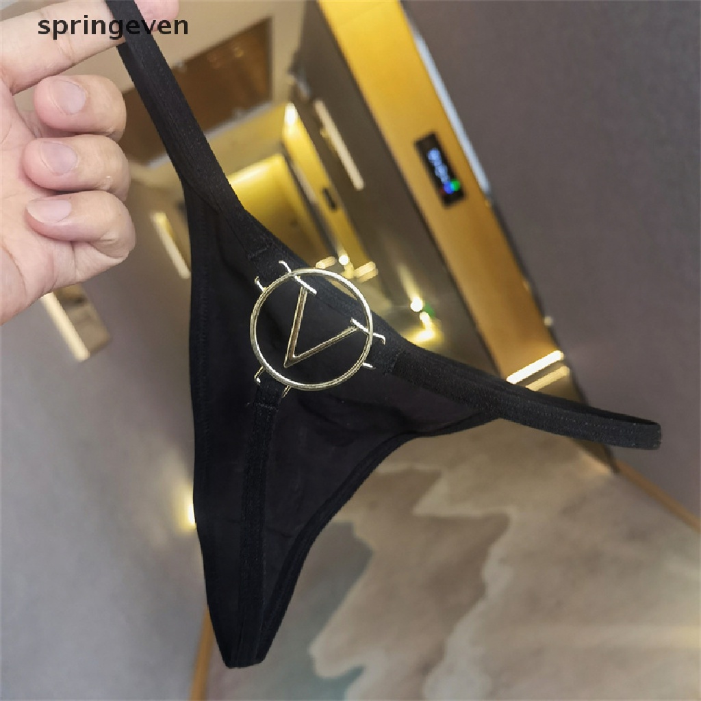 Quần Lót Dây Xích Kim Loại Mỏng Lưng Thấp Không Để Lại Dấu Vết Cho Nữ