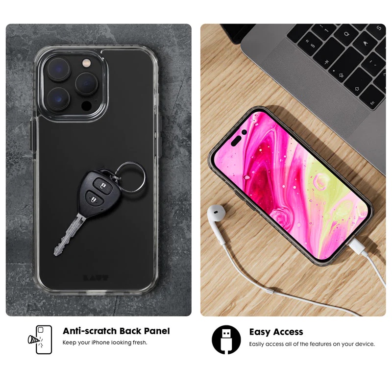 Ốp LAUT Huex Crystal dành cho iPhone 14/ 14 Plus/ 15 Plus/ 14 Pro/ 14 Pro Max - Hàng chính hãng