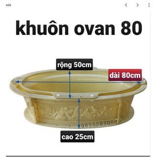 Khuôn Chậu abs Ovan 80