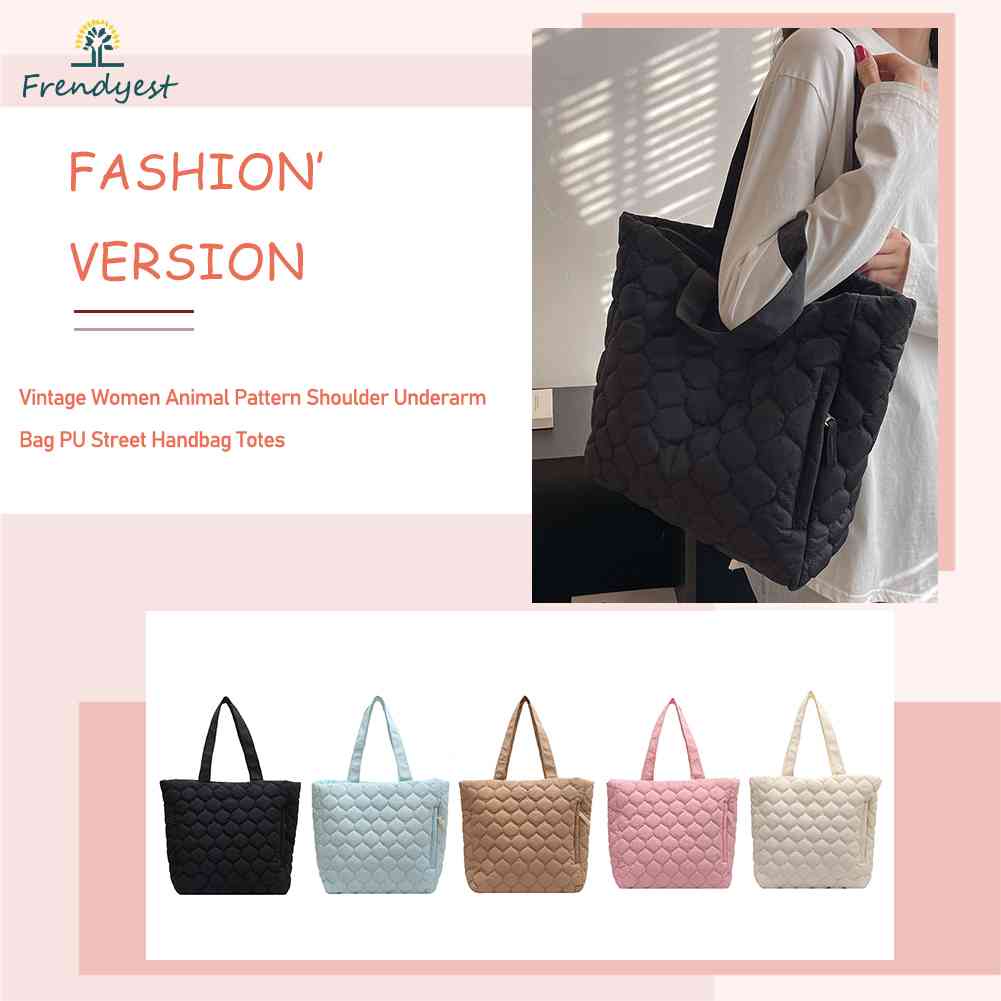 Túi Xách Tay Đeo Vai Có Đệm Cotton Nylon Mềm Mại Thời Trang Mùa Đông Cho Nữ