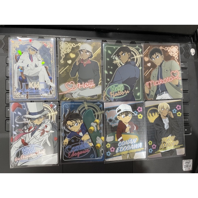 Conan Neon Card Holo - Thẻ bo góc chính hãng thám tử lừng danh Conan - Kaito Kid Conan Heiji Makoto Amuro Furuya Rei