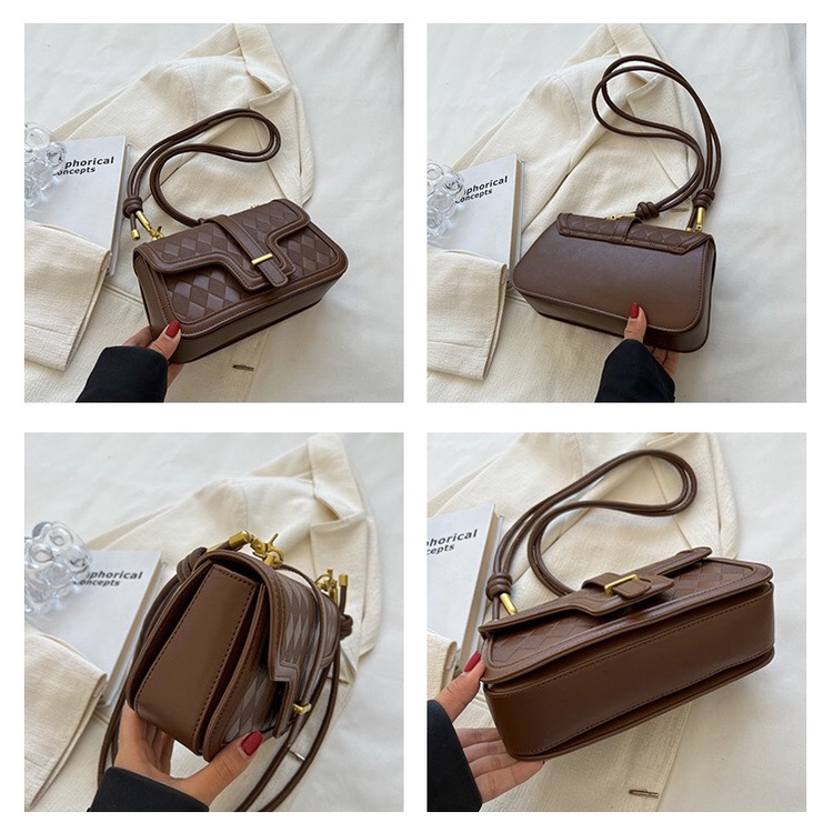 Túi đeo chéo , đeo vai nữ họa tiết da vân hình thoi hàng mới 2023 nổi bật SL75