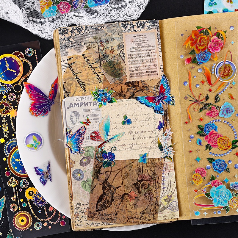 1 Tờ Sticker Dán Trang Trí Chống Thấm Nước Cho Sổ Tay DIY 1 Tấm