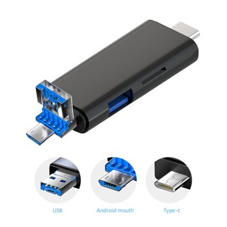 Đầu Đọc Thẻ Nhớ USB 2.0 Type C Micro USB / TF / SD OTG