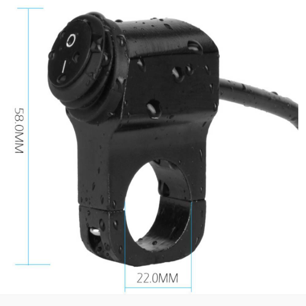 MAG Công Tắc Bật / Tắt Đèn Báo Hiệu Thông Dụng Gắn Tay Lái Xe Máy