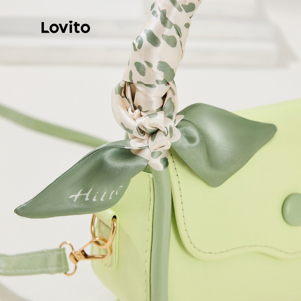 Lovito Dây đeo hình vuông màu trơn khác nhau