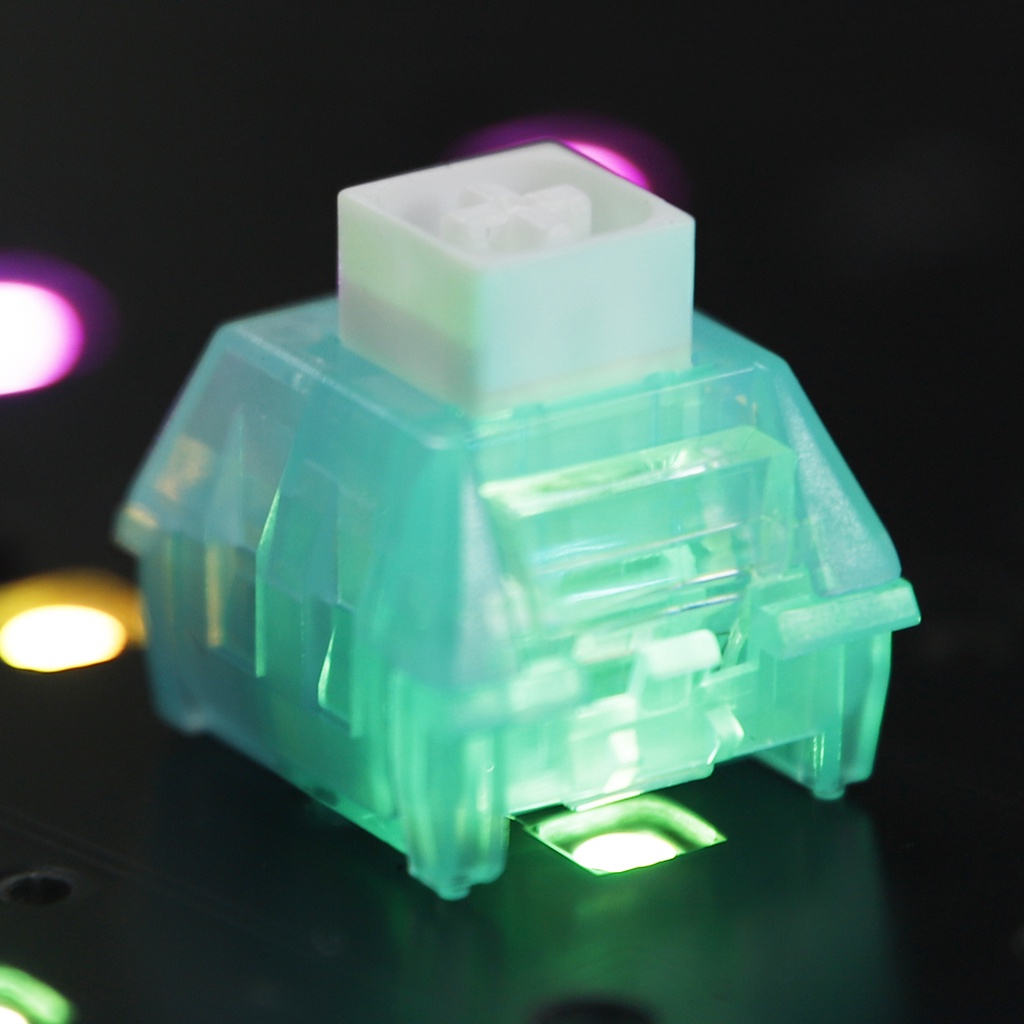 Công Tắc Bàn Phím Cơ RGB SMD Clicky 52g 56g MX 5Pin Xanh Dương Trắng Chosfox V2