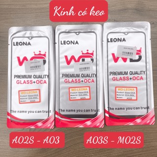 Kính ép màn hình có keo oca samsung a03 - a03s - a02s - m02s - giá sỉ - rẻ