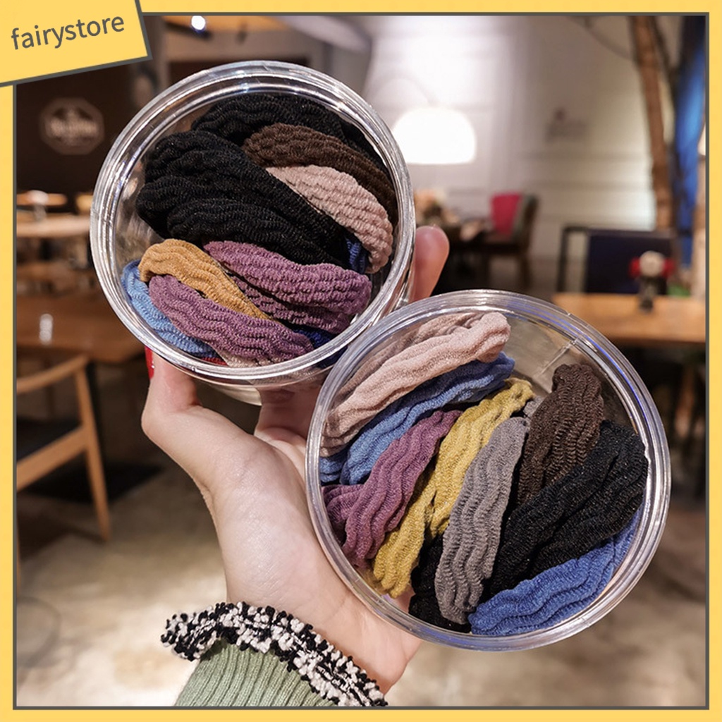 Set 5 Dây Cột Tóc Co Giãn Mini Đơn Giản Cho Nữ [Fairy1]