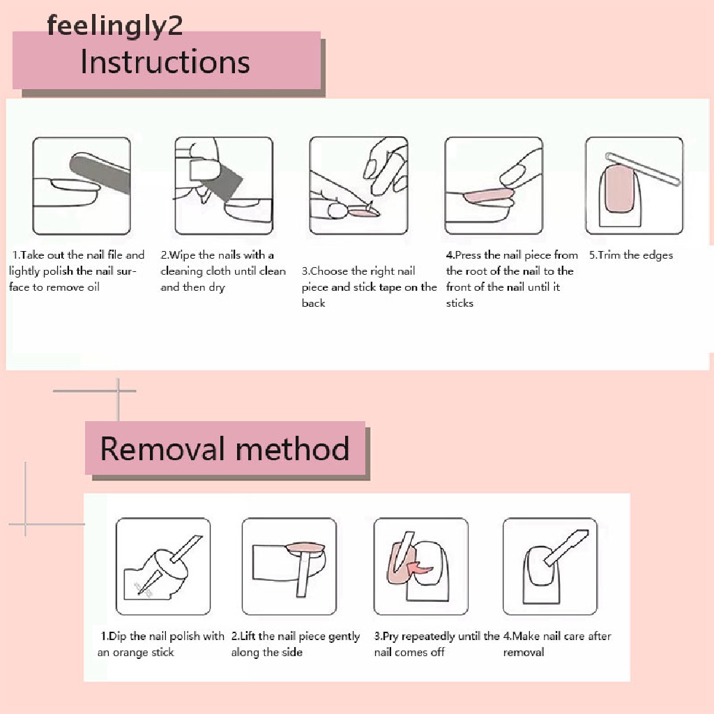 [Hàng Có Sẵn] Hộp 30 Móng Tay Giả Dạng Nhấn Ngắn Trang Trí Năm Mới (F)