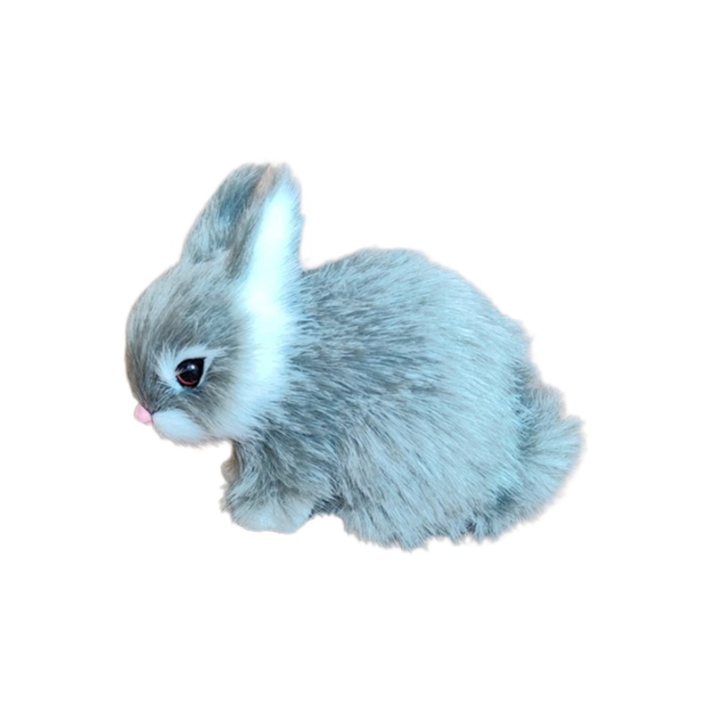 Thỏ Bunny Nhồi Bông Dễ Thương Dùng Trang Trí Xe Hơi