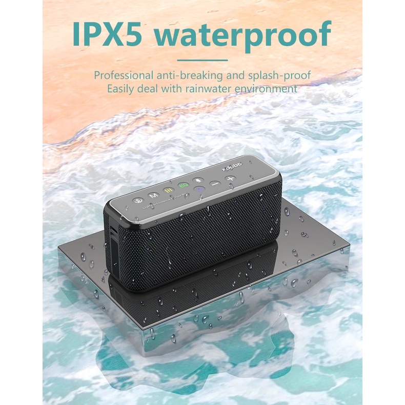Loa Bluetooth  XDOBO X8 MAX 100W siêu trầm công nghệ USA, chống nước IPX5, TWS, Bluetooth 50, DPS