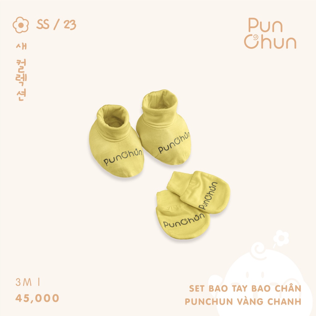 [PUNCHUN] Set bao tay bao chân cho bé sơ sinh Punchun