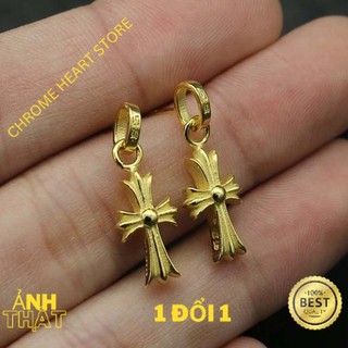 Bông tai Chrome Heart Gold 22K fullbox cao cấp - Chrome Heart Store