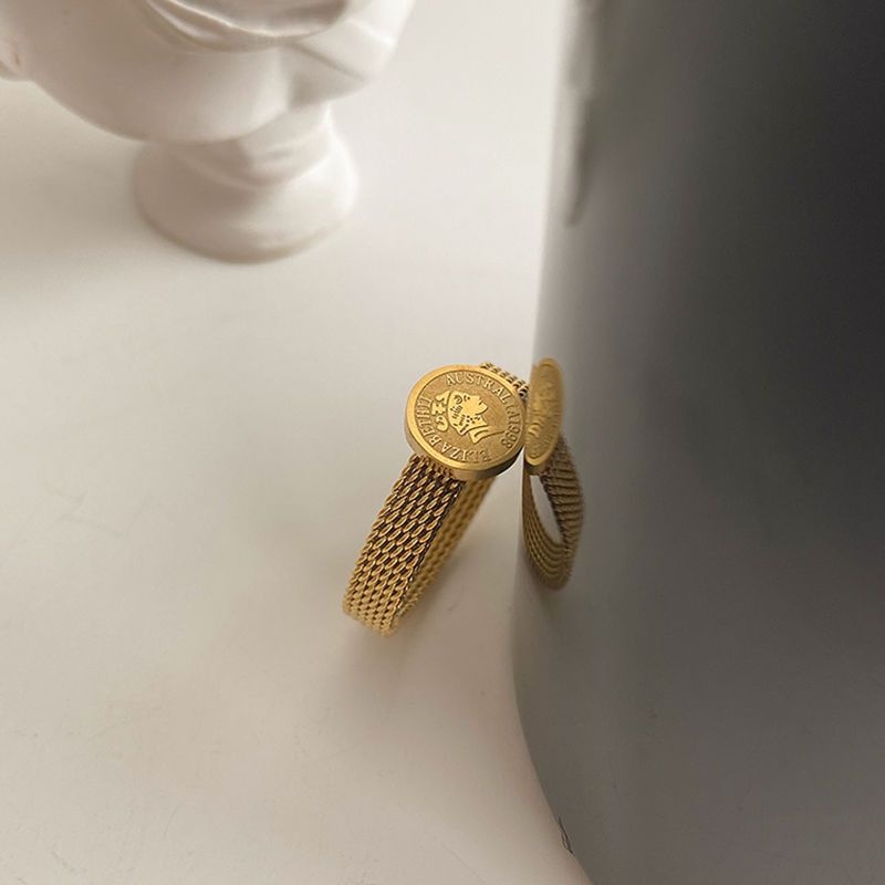 Nhẫn Chân Dung Bằng Thép Titan Phong Cách Âu Mỹ Độc Đáo Thời Trang Cho Nữ