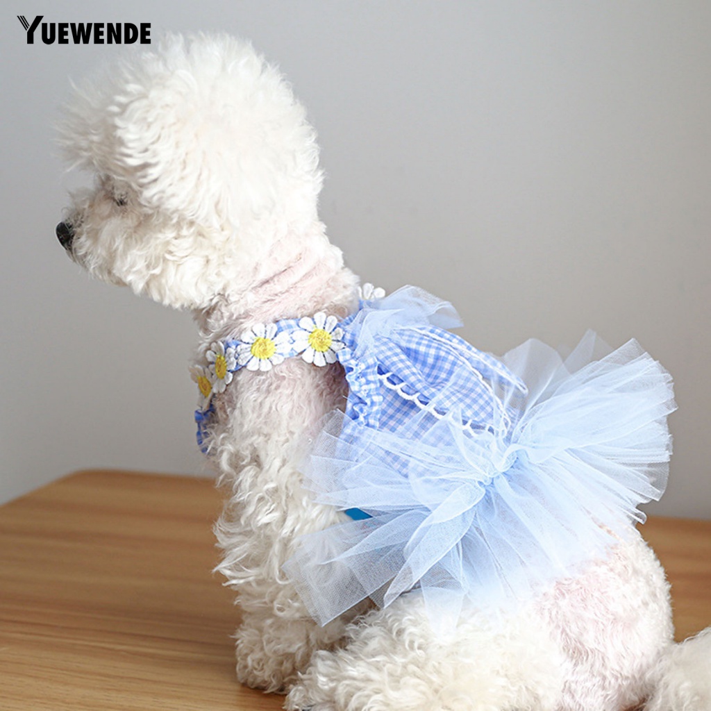 [Yue.z] Đầm Công Sở Đính Tai Thỏ Kẻ Sọc Caro Bắt Mắt Tốt Mặc Hàng Ngày Cho Thú Cưng