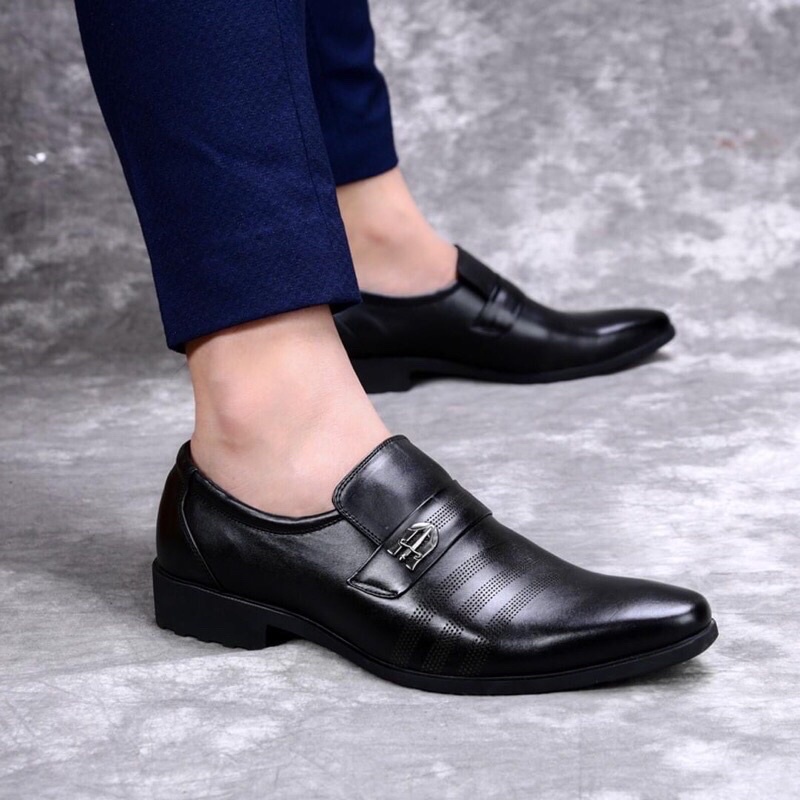 Giày Lười da nam tăng chiều cao 5-6cm.( phom nhỏ size từ 38-43