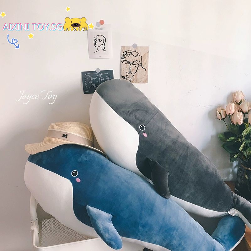 Cá Voi Nhồi Bông Mềm Mại Kích Thước 120cm Dùng Làm Quà Tặng Sinh Nhật Cho Bé