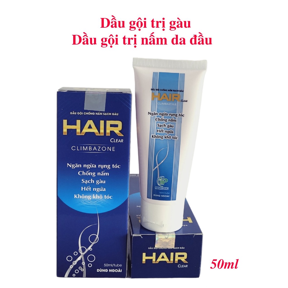 Dầu gội sạch gàu giảm ngứa chống nấm Hair Clear - 50ml