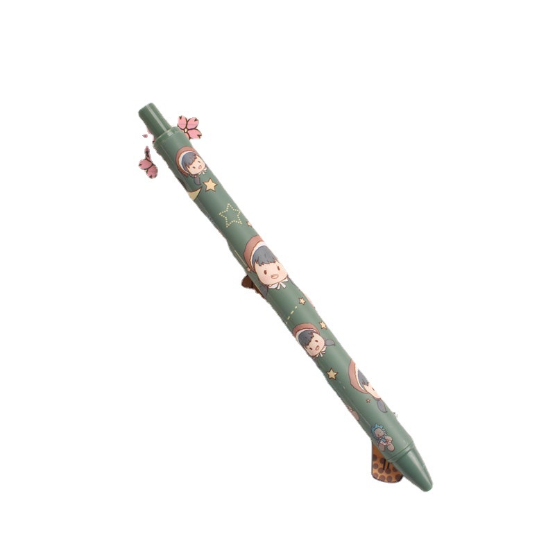 But bi mực gel đen vỏ hình cô bé mùa đông giáng sinh noel dễ thương phong cách Nhật Bản