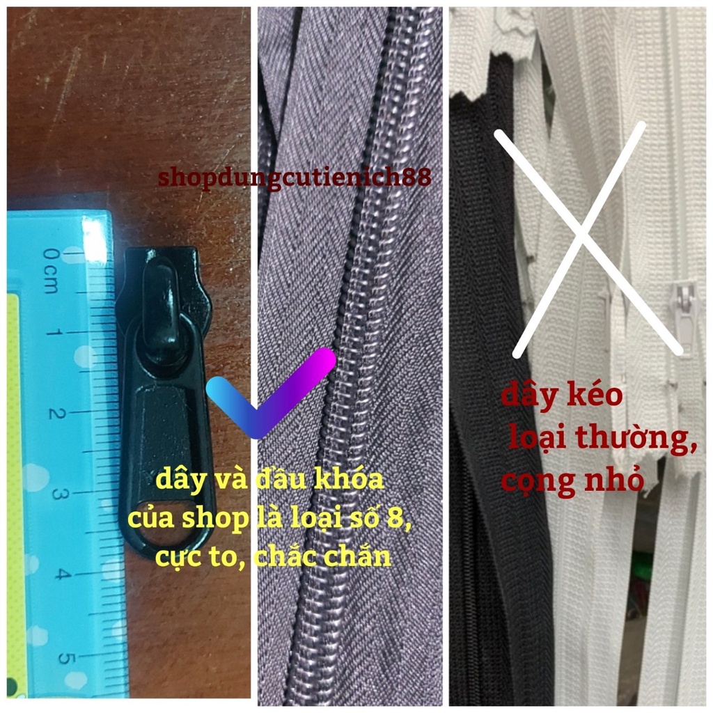 (Dành cho Máy Panasonic Cửa Trên 7.6kg đến 16KG ] Áo trùm máy giặt VẢI DÙ CỰC DÀY, DÂY KHÓA KÉO TO - bao chùm chống bụi