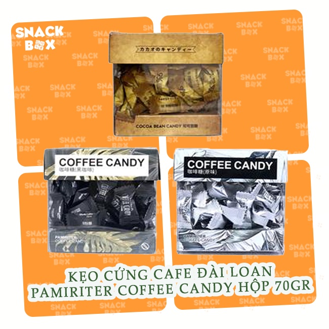 Kẹo Cứng Vị Cà Phê Pamiriter Coffee Candy Hộp 70gr - Đài Loan