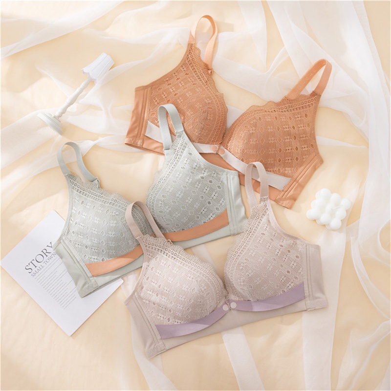 AOWEINISI Áo ngực bầu ren đồ lót không gọng 34-42 Kích thước