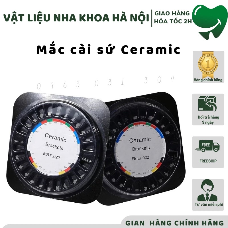 Mắc cài sứ Ceramic chính hãng Mắc cài sứ chỉnh nha mắc cài nha khoa - NHA KHOA HÀ NỘI