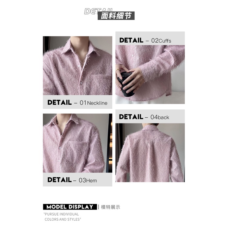 Áo Sơ Mi Nam Dài Tay Cổ Bẻ Thời Trang Hàn