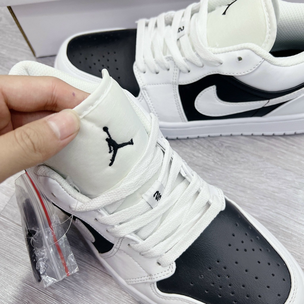 Giày Thể Thao Jordan 1 Low Panda, Giày Jordan Low Panda Trắng Đen Bản Đẹp S.Cấp Fullbox Phụ Kiện
