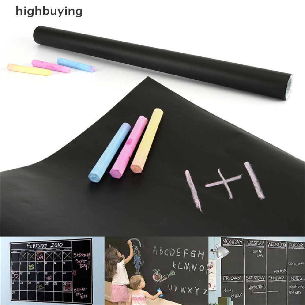 Sticker Bảng Đen Viết Phấn Dán Tường Kích Thước 200X60cm