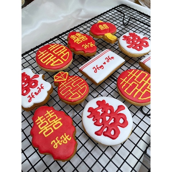 Cookie icing - Quà đám cưới - Quà cám ơn - Bánh quy vẽ theo yêu cầu