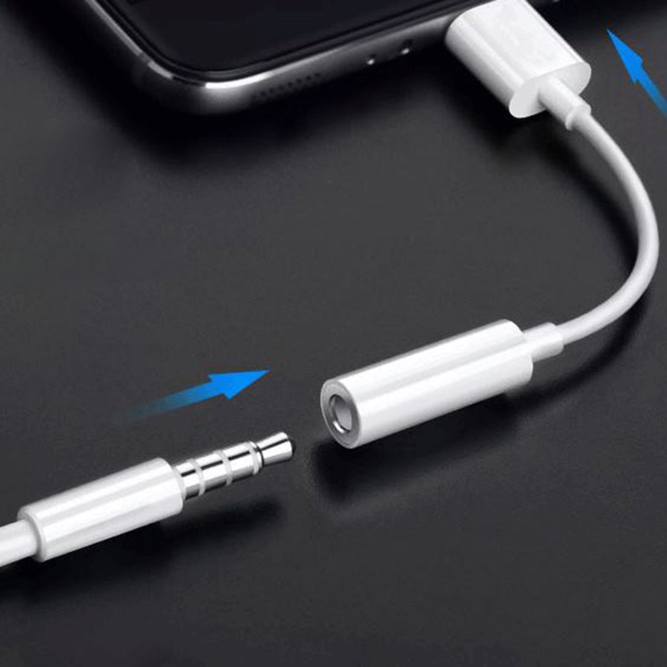 3.5mm Jack Audio Cable Adapter for iPhone X XS Max 8 7 Plus Earphone Splitter