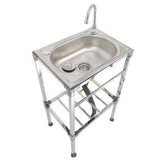 Chân bồn rửa chén chất liệu inox