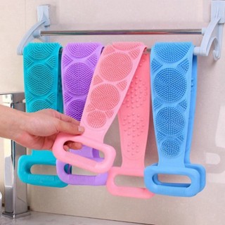 Dây cọ lưng - dây chà lưng khi tắm 2 mặt gai bằng silicone
