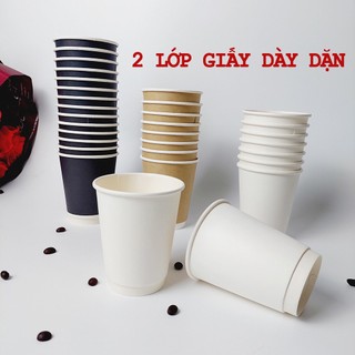 Set 50 Cốc giấy 2 lớp 240ml - 8oz