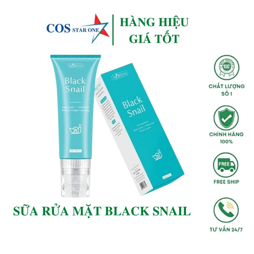 Sữa rửa mặt Huyền Phi Black Snail làm Sạch sâu sáng mịn da 100ml