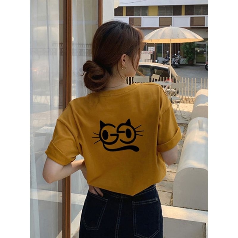 Áo thun NRVP tay ngắn in hình thời trang đường phố Hàn Quốc cho nữ