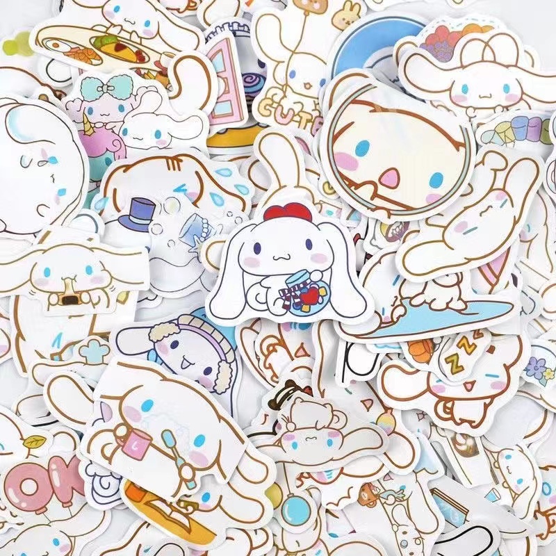 Cinnamoroll Stickers Sanrio Miếng Dễ thương Dán Nhãn dán không thấm nước